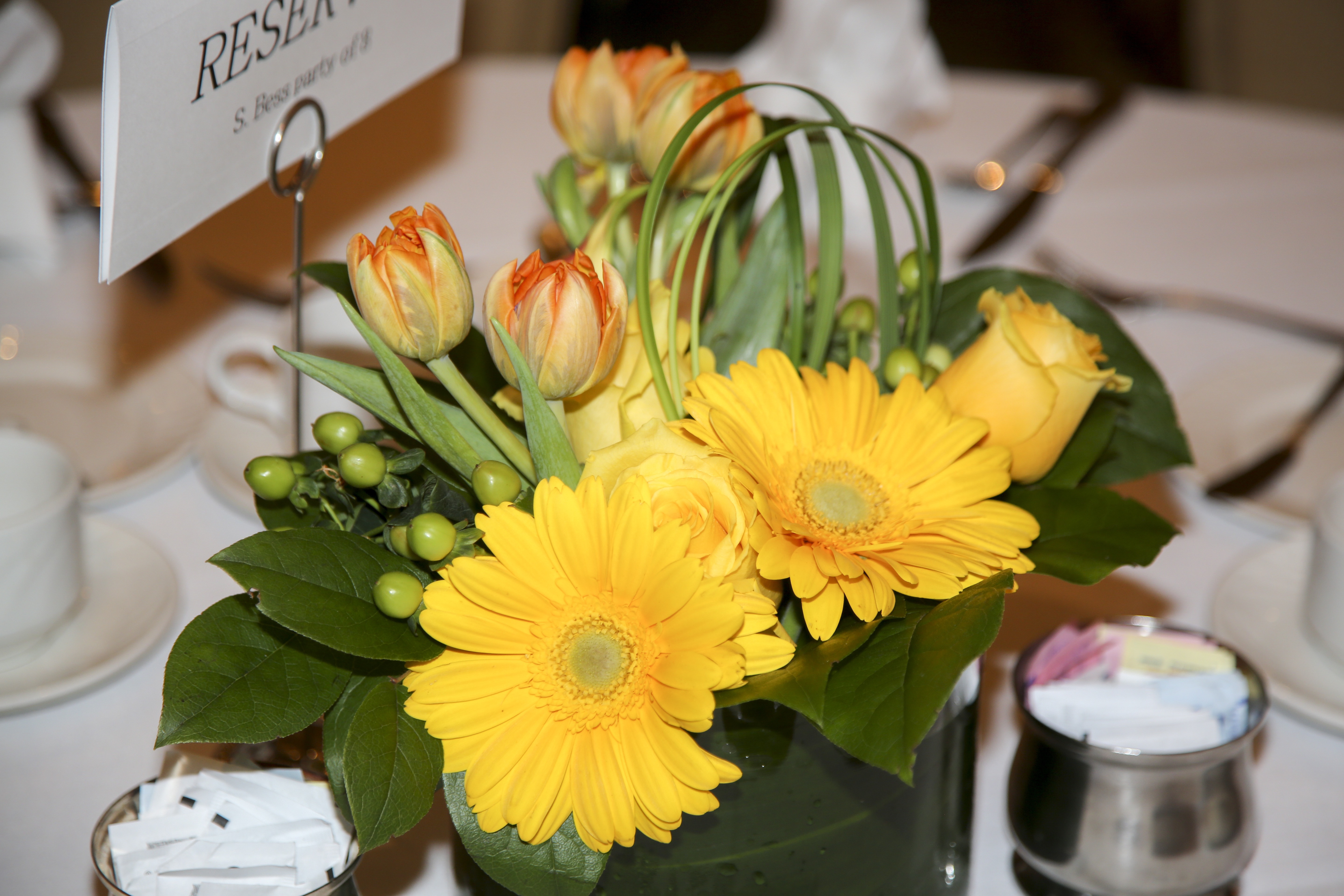 Table centerpiece, close up