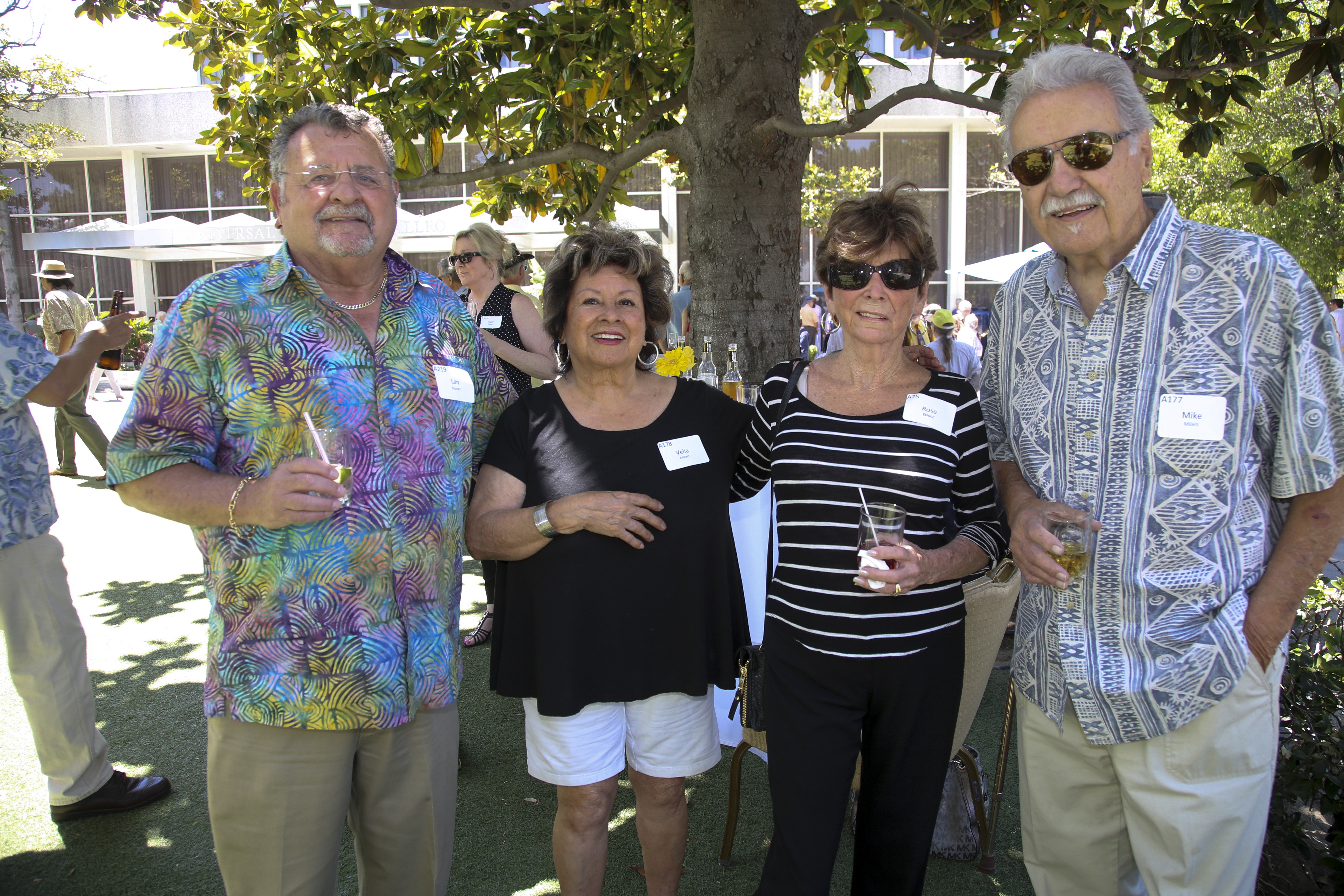 Len Rooner, Velia Millett, Rose Eklund, Mike Millett